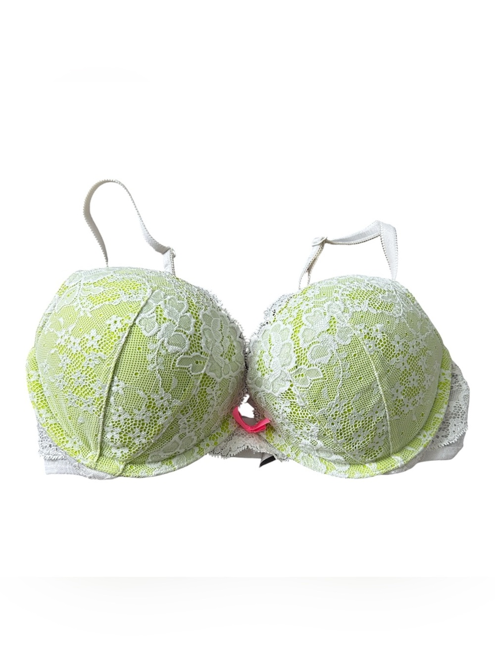 Victorias Secret Dream Angels Women’s Lace Push-Up Bra in Light Lime - 34B